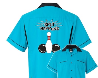 Split Happens Classic Retro Bowling Shirt- Classic 2.0 - Includes Embroidered Name