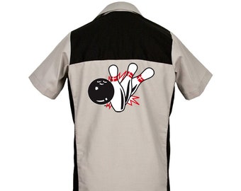 Pin Splash B - Classic Retro Bowling Shirt - The Garren (CLOSEOUT) - Includes Embroidered Name - #125