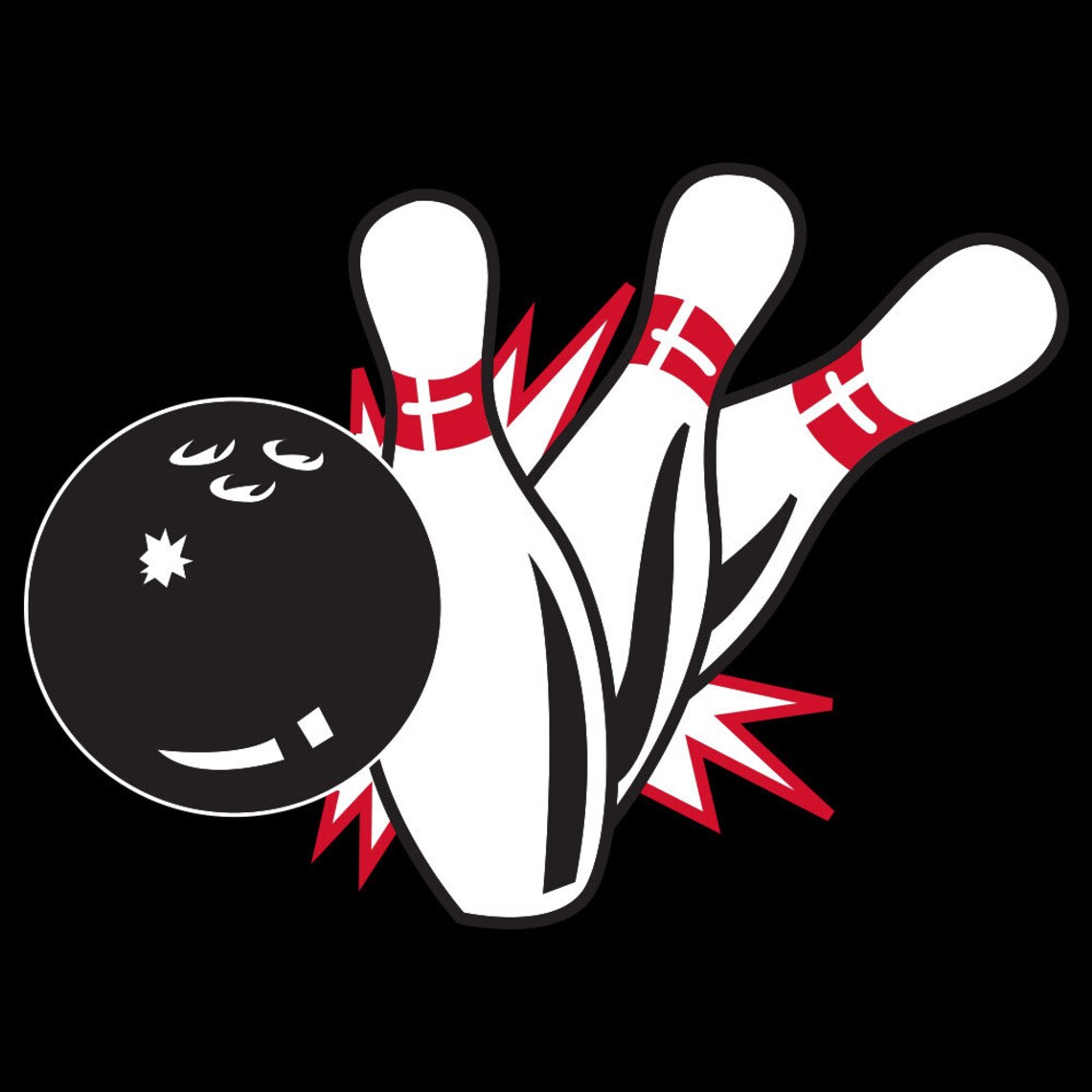 Pin Splash B Classic Retro Bowling Shirt Retro Two Etsy