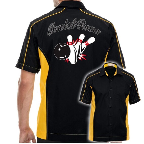 yellow bowling shirt