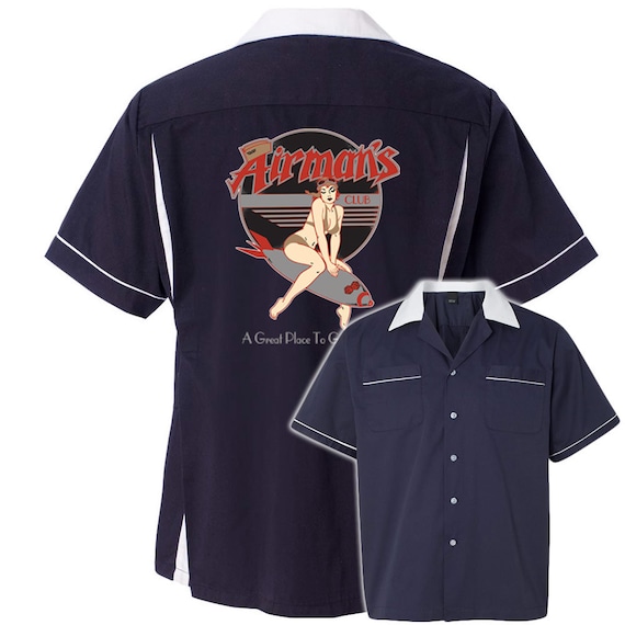 Airman's Classic Retro Bowling Shirt- Classic 2.0 - Includes Airman's Classic Retro Bowling Shirt- Classic 2.0 - Includes