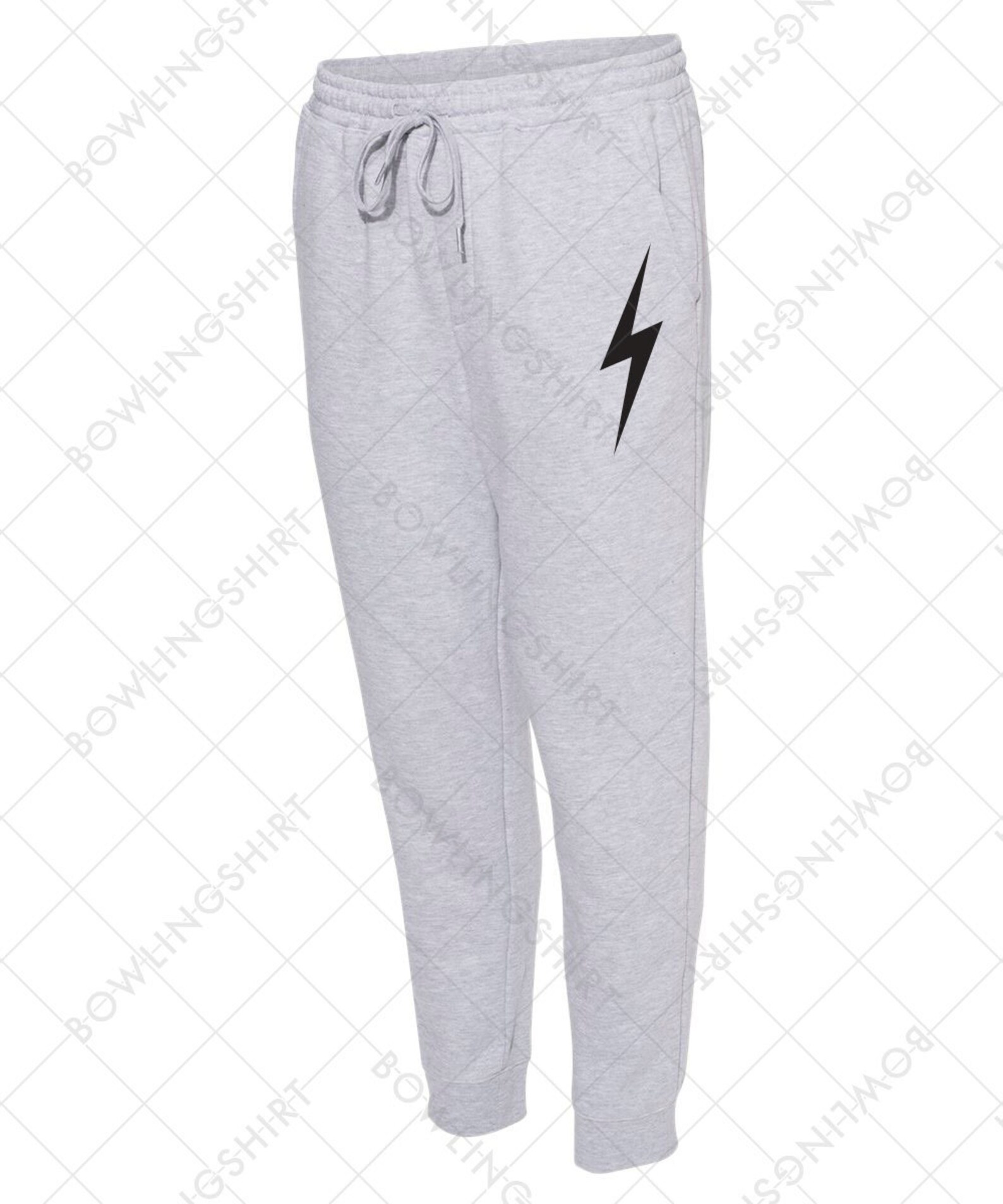 sweatpants with lightning bolts