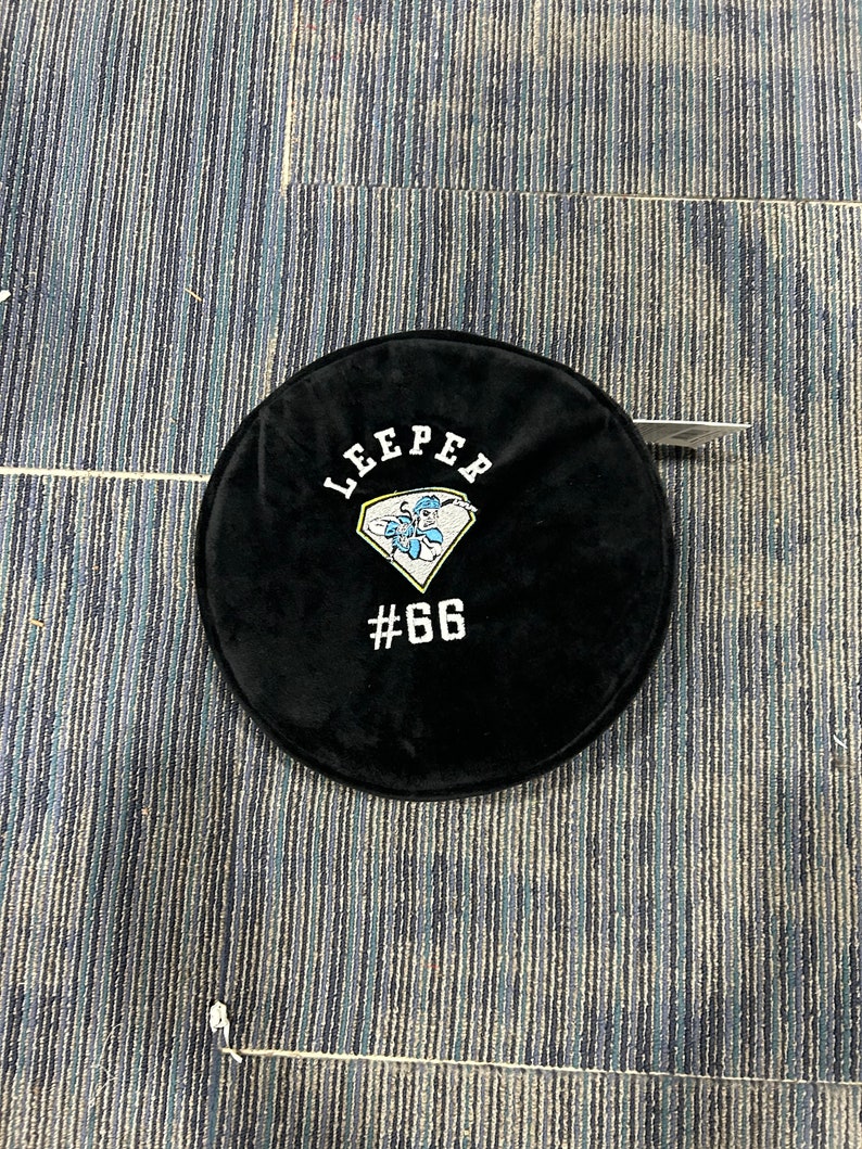 Stuffed custom embroidered hockey puck image 1
