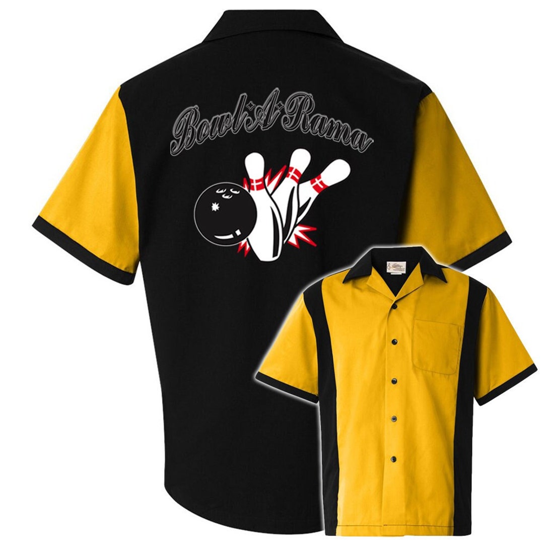 Custom Made Hilton HP2244 Pink & Black Bowling Shirt With Glitter or Vinyl  Print Personalized Customized for Your Team. 