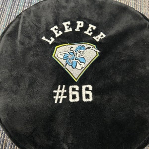 Stuffed custom embroidered hockey puck image 2