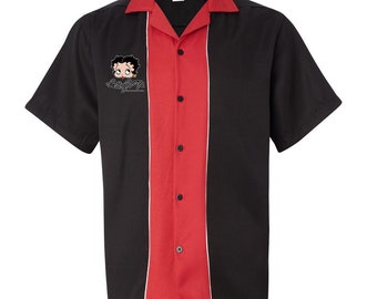 Betty Boop Face Classic Retro Bowling Shirt - Swing Master 2.0 - Includes Embroidered Name