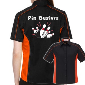 Pin Busters Classic Retro Bowling Shirt the Muckler ladies - Etsy