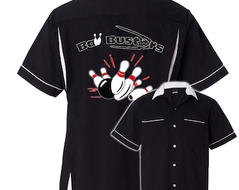 Ball Busters Classic Retro Bowling Shirt- Classic 2.0 - Includes Embroidered Name