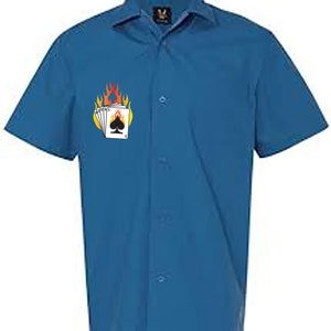 Flaming Cards Classic Retro Bowling Shirt Vintage Bowler Closeout in multiple colors Includes Embroidered Name 233 image 4