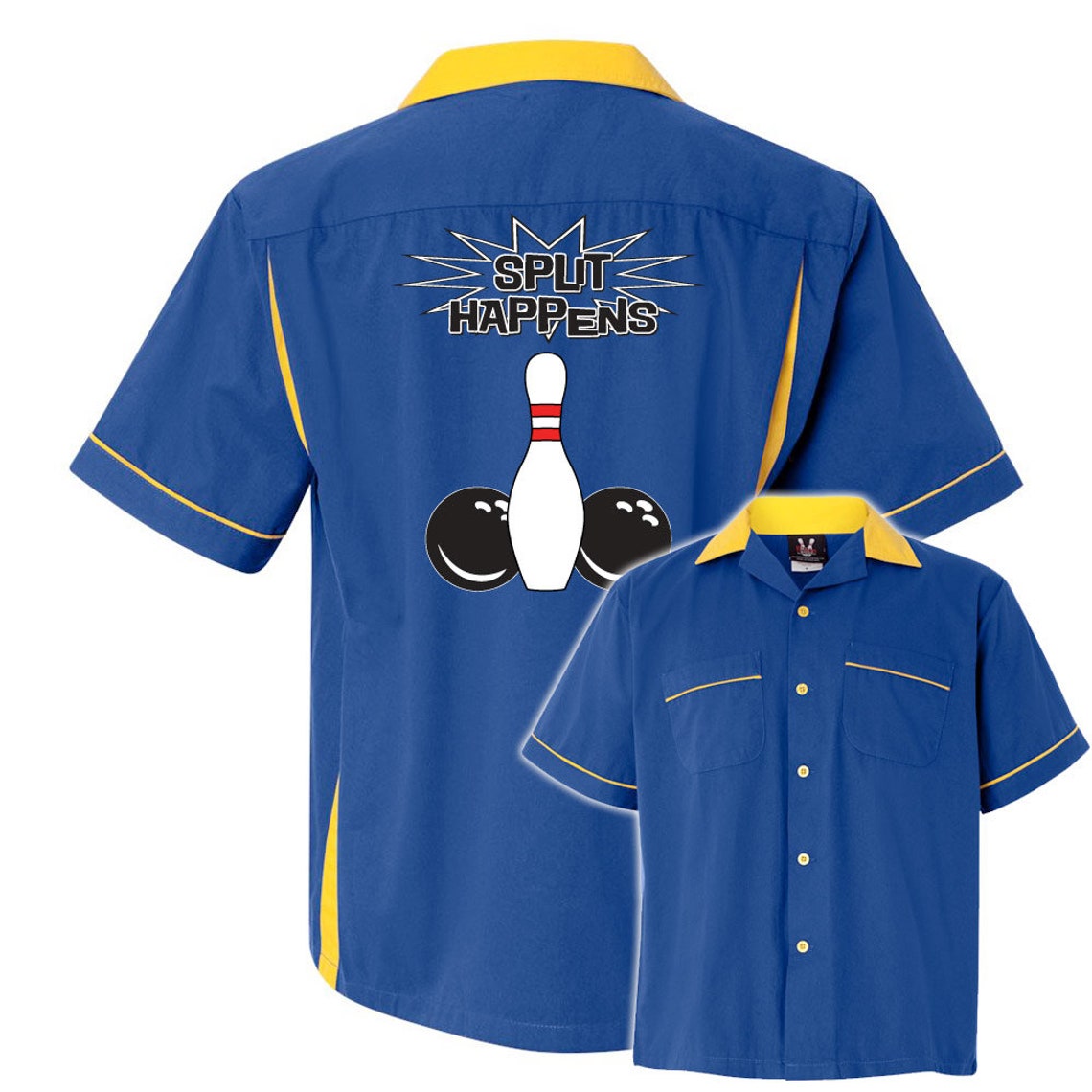 Split Happens Classic Retro Bowling Shirt Classic 2.0 Etsy