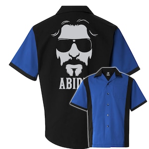 Abide Dude Retro Bowling Shirt Retro Two Includes Embroidered Name 130 image 1