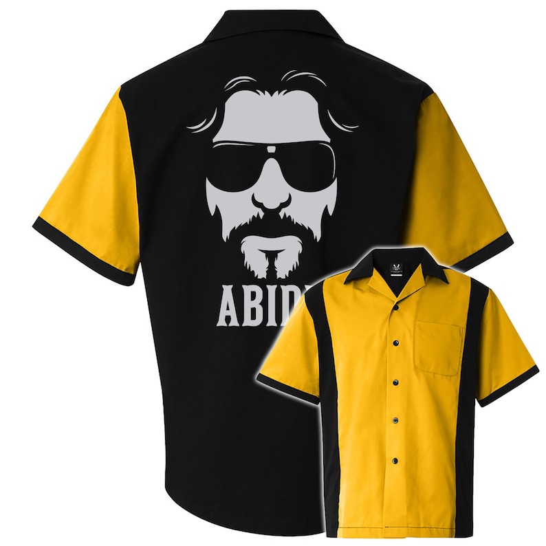 Abide Dude Retro Bowling Shirt Retro Two Includes Embroidered Name 130 image 2