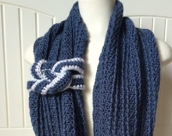 Crochet Scarf Pattern - The Maritimes Miss Scarf - Crochet Infinity Scarf Pattern, Instructions in Pictures and Writing - Instant Download!