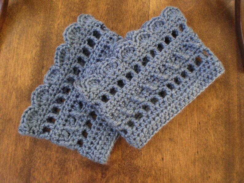 Crochet Boot Cuffs Pattern Tall Grass Boot Cuffs Crochet Etsy