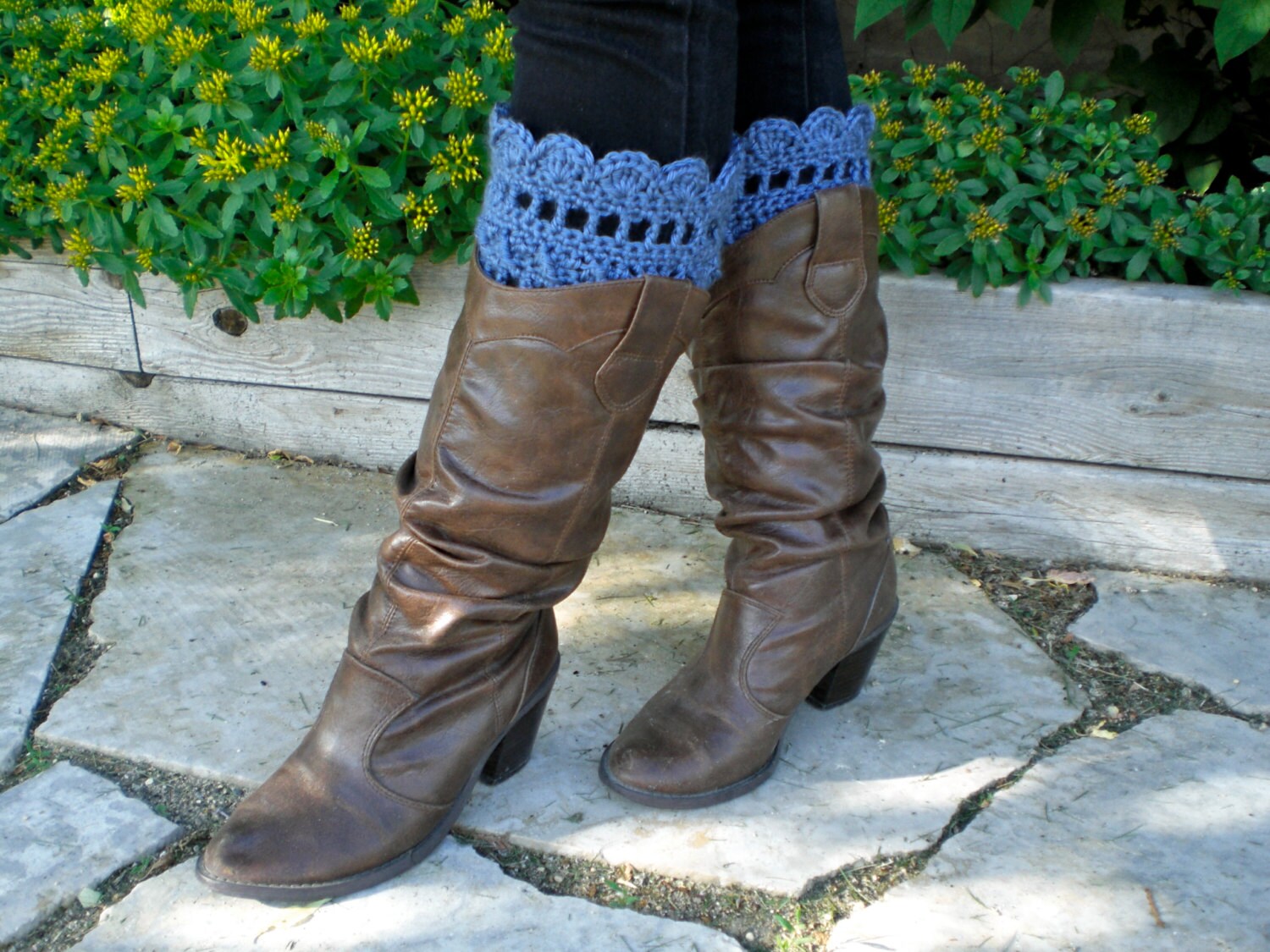 Crochet Boot Cuffs Pattern Tall Grass Boot Cuffs Crochet Etsy