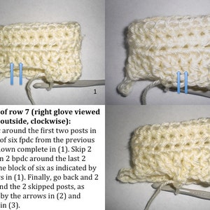 Crochet Fingerless Glove Pattern Fireside Fingerless Gloves Cable Crochet Wrist Warmer, Arm Warmer Tutorial Instant Download image 5