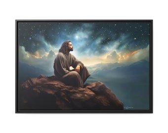 Jesus With The Stars, Fine Art Canvas Print, many sizes, Christian Art, Christian Gifts