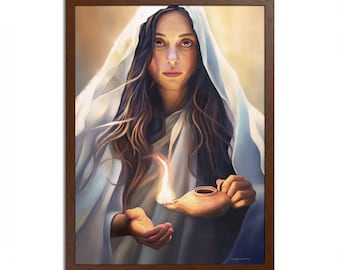 Mary Magdalene Framed Art Print, Religious Wall Decor