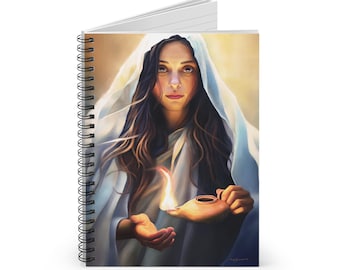 Mary Magdalene Notebook - Christian Art, Ruled Line