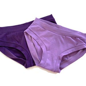 Handmade Underwear, Lilac and Purple 2 pack Set Scrundies