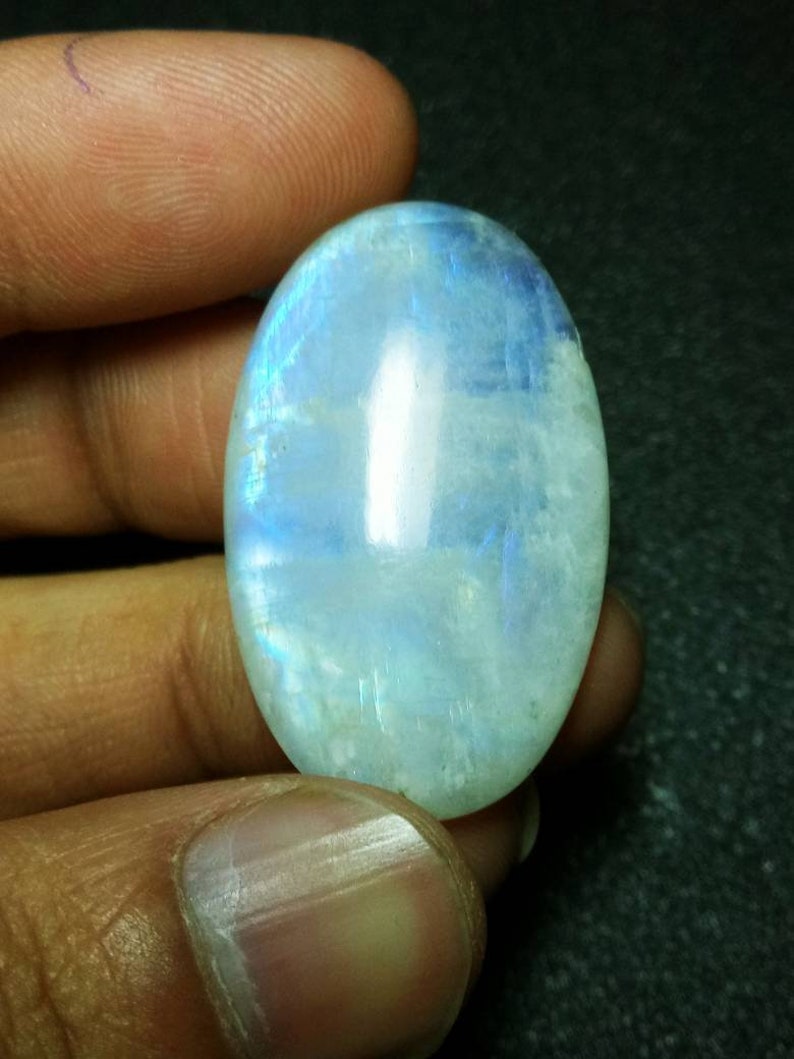 Natural Moonstone Cabochon Loose Gemstones Pendent Excellent Hand Making Shape Oval Weight 50.ct Size 33x20 mm #A-195