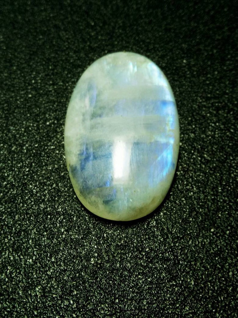 Natural Moonstone Cabochon Loose Gemstones Pendent Excellent Hand Making Shape Oval Weight 50.ct Size 33x20 mm #A-195
