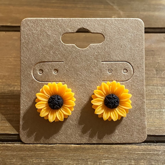 Etsy sunflower earrings discount