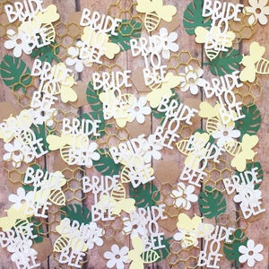 Bride to Bee Confetti | 120 Piece Honey Bee Bridal Shower Confetti | Customize Your Colors