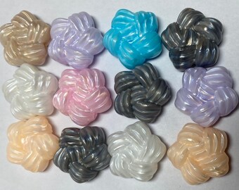 Knot Beads (set of 12) | Beadable Pens, Keychains, Bookmarks, Badge Reels, Jewelry