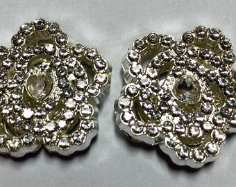 Metal Flower Beads (set of 2) | Beadable Pens, Keychains, Bookmarks, Badge Reels, Jewelry