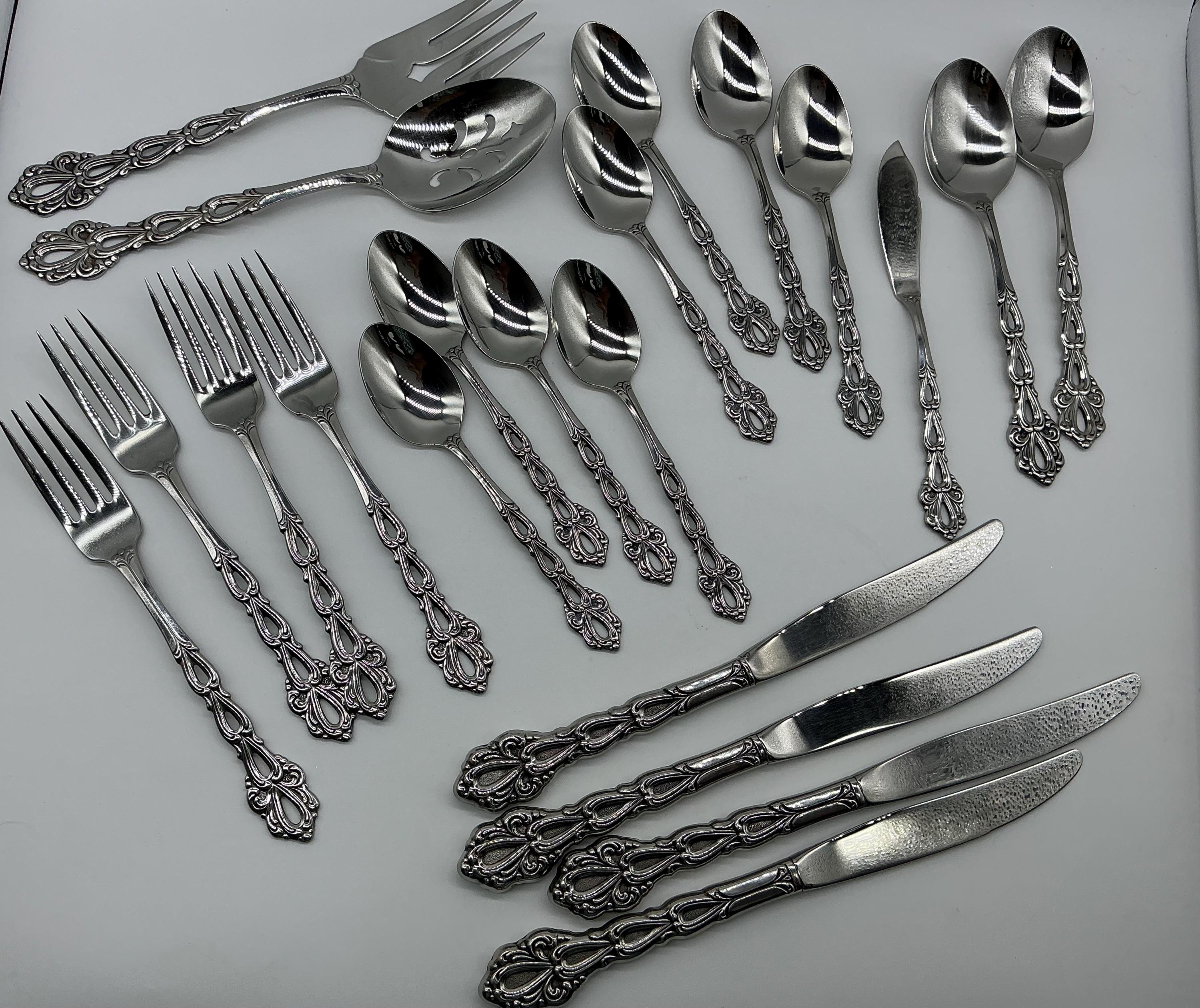 Oneida Silverware Full Set - Etsy