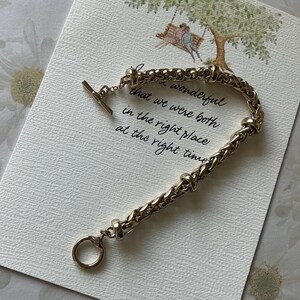 Gold Ralph Lauren RLL Braided Bracelet Gold Tone