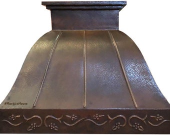 Copper Range Hood "Country Style"