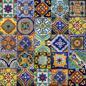 40 6x6 Mexican Ceramic Tiles