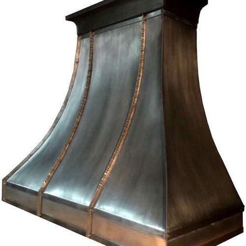 Zinc Hood Custom Zinc Range Kitchen Hood Etsy