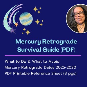 Mercury Retrograde Survival Guide PDF | Grimoire Page | US Letter & A4