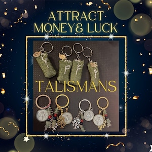 Money, Prosperity & Wealth Talisman Keychain | Money Tree Spell Curio