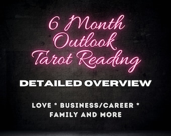 Lectura de Tarot con pronóstico para los próximos 6 meses - Predicción (enviada como PDF)