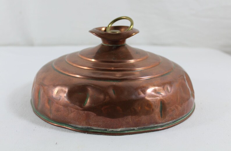 Antique copper bed warmer copper hot water bottle English Etsy