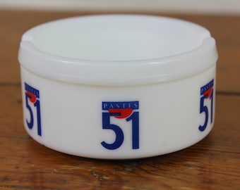 Pastis ashtray, French vintage ashtray, Pastis 51 advertising ashtray, bistro chic, retro tobacciana.