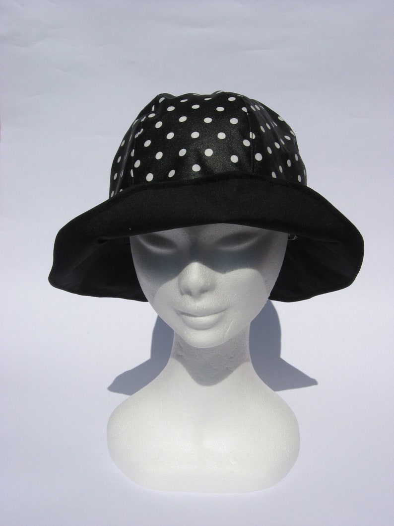 Womens rain hat black spring fall fashion bucket rain hat Etsy