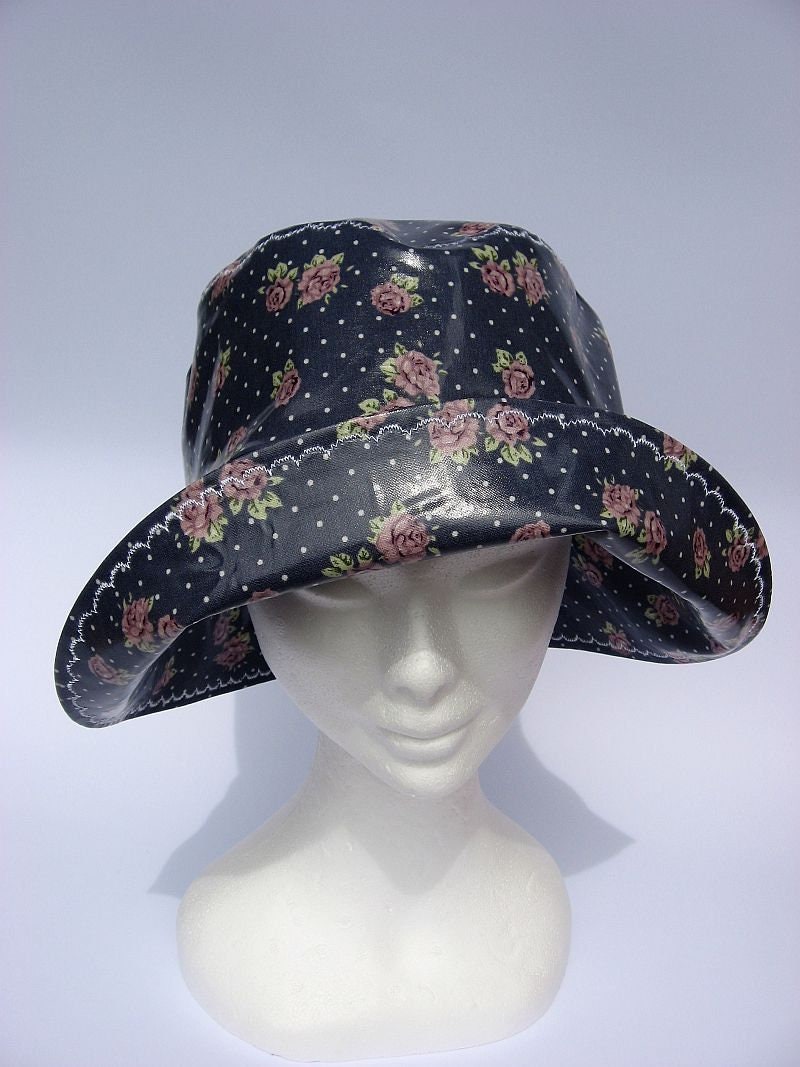 ladies rain hat women rainy days hat rain hatters Etsy