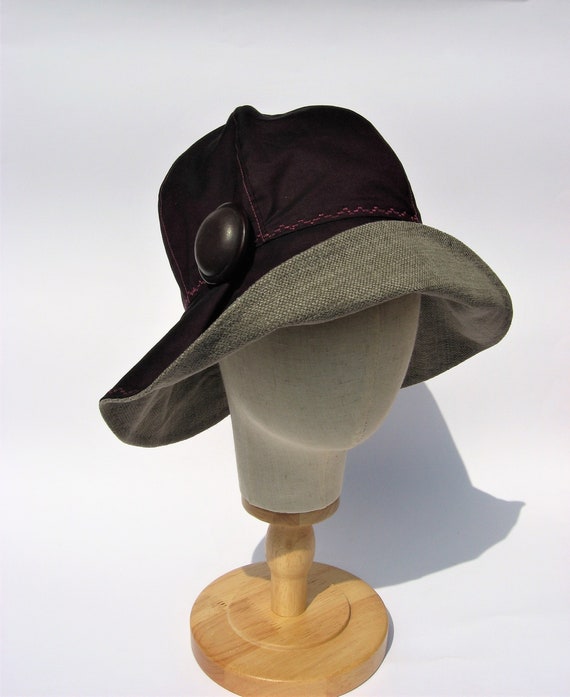 Cappello donna con bottone grande cappello da pioggia | Etsy Italia