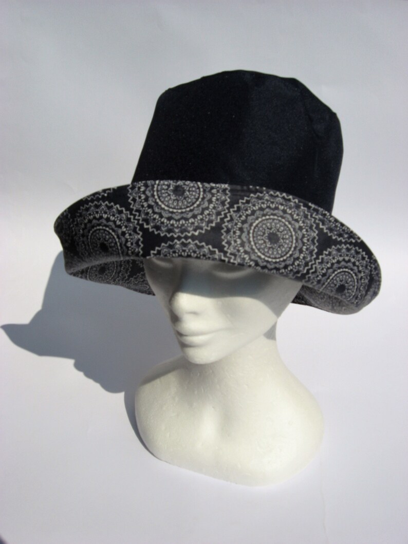 Womens rain hat floppy rain hat navy blue packable rain hat Etsy