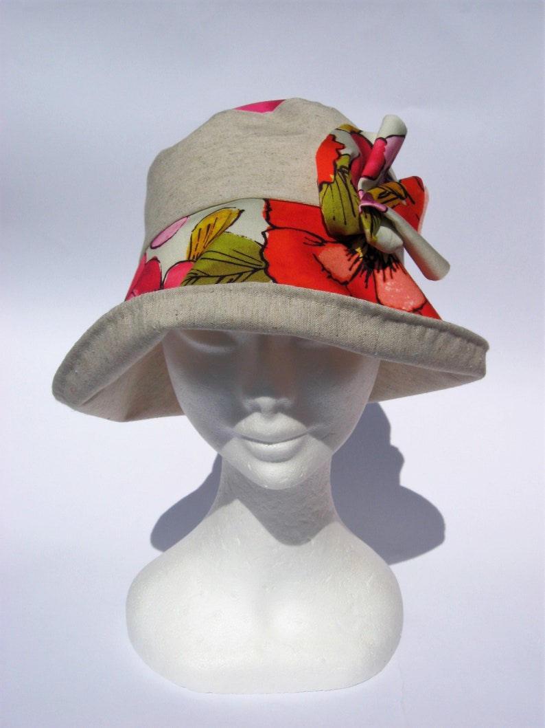 cloche summer city hat small medium size womens floral sun hat feminin summer floppy hat