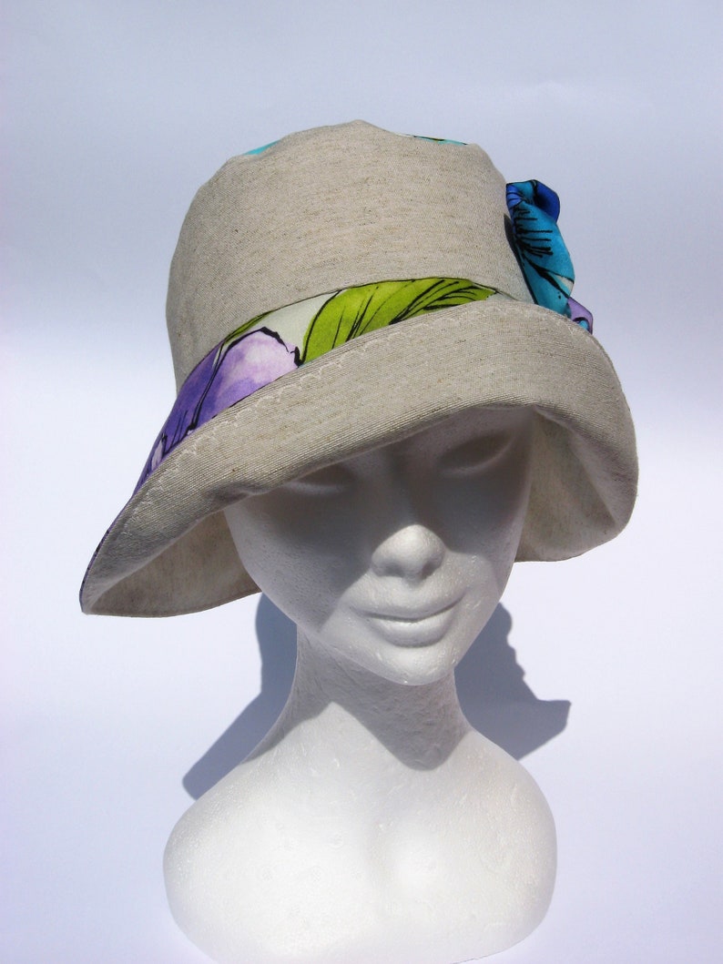 cloche summer city hat small medium size womens floral sun hat feminin summer floppy hat