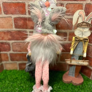 Easter Gnome, Gnome, Gnome with legs, Gnome with arms, Light up Gnome, Gift, Home décor, Easter, Tier Tray, Stuffed Bunny