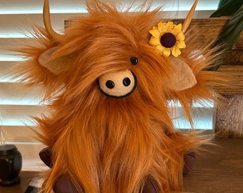 Highland Cow Gnome, Farmhouse Tier Tray Decor