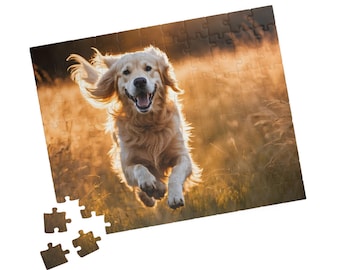 Golden Retriever Puzzle – Joyful Pet Jigsaw Game