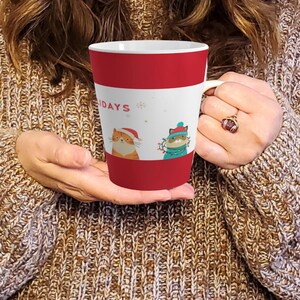 Cute Animal Holiday Mug, Adorable Festive Coffee Cup with Cozy Winter Design, Perfect for Christmas & Holiday Gifts, 12 oz
